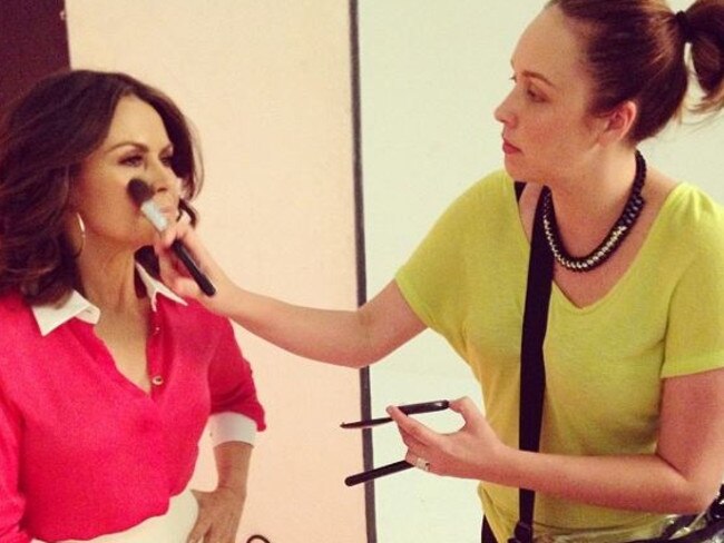 Jo Bentley works her magic on Lisa Wilkinson.