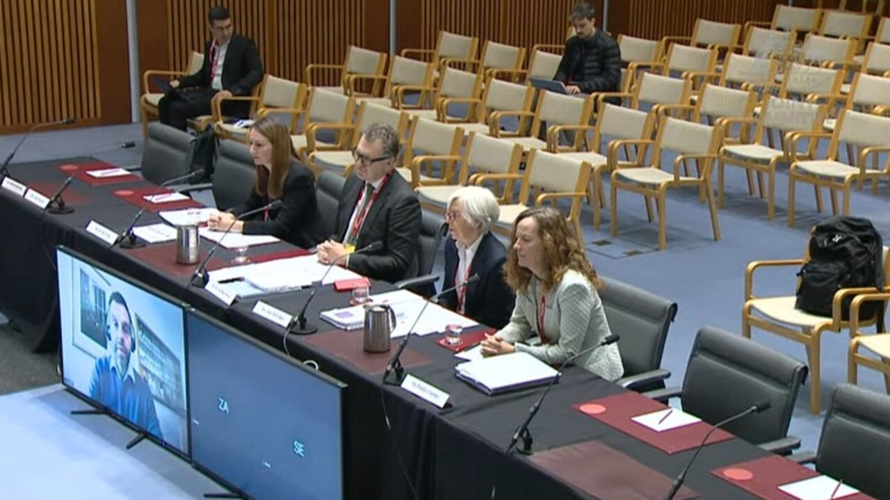 PwC representatives being questioned by the Parliamentary Joint Committee on Corporations and Financial Services.