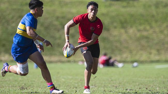 Saia Poese playing for Terrace against Toowoomba Grammar School. Picture: Kevin Farmer