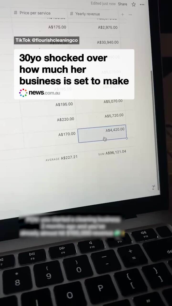 30yo shocked over how much her business is set to make