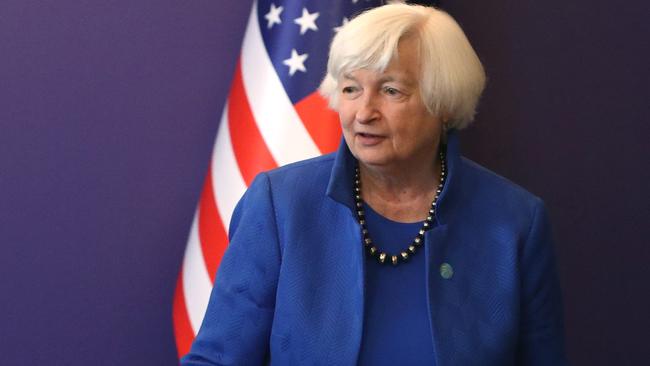 US Treasury Secretary Janet Yellen. Picture: AFP.