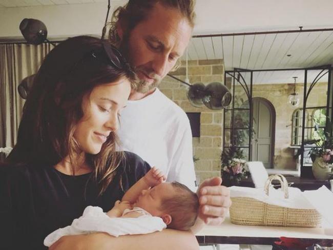 The proud parents show off their new baby on Instagram.