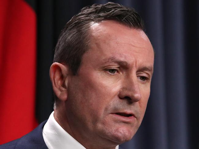 WA Premier Mark McGowan on Tuesday announced the sweeping mandate for the resources industry. Picture: Colin Murty/The Australian