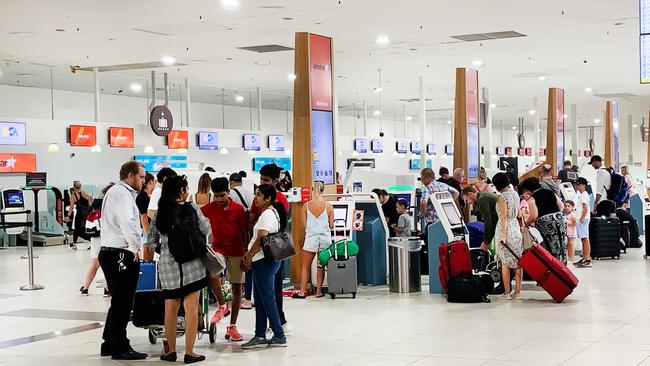 5th January 2021, Gold Coast Airport was bustling this morning as travellers return to flying. Photo Scott Powick Newscorp