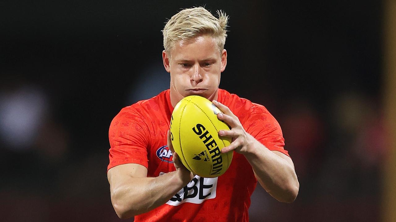 Isaac Heeney was clearly Sydney’s best player against the Power. Picture: Matt King/AFL Photos/via Getty Images