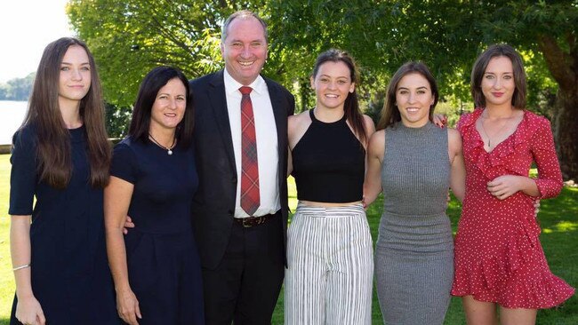 Barnaby and Natalie Joyce have four daughters together. Picture: Facebook