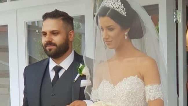 Arben Shaptafaj and his sister Lindita Musai on her wedding day. Picture: Facebook