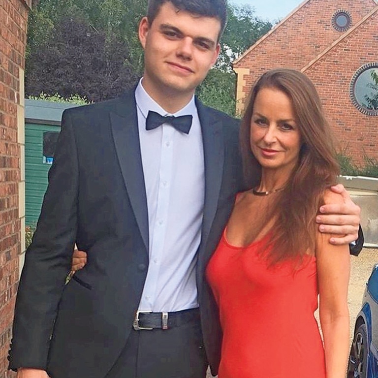 Paula with proud son Christian, 22. Picture: Instagram/paulatennant_fitover50