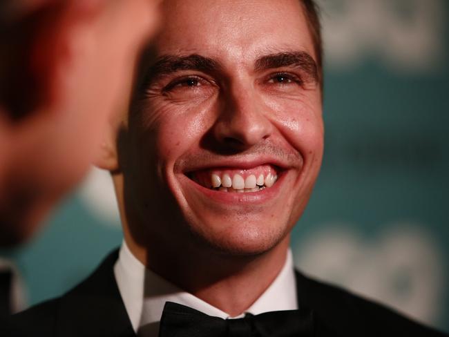 Actor Dave Franco showed his cheeky side at the GQ Awards. Picture: Tim Hunter