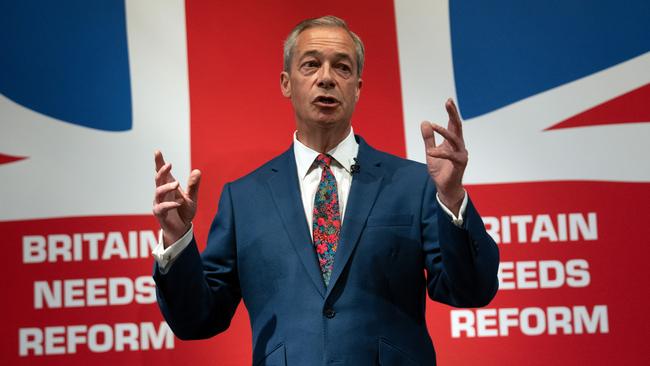 The stripling over-50s are more inclined to vote for the more radically right-wing Reform UK party, founded by Nigel Farage. Picture: Getty