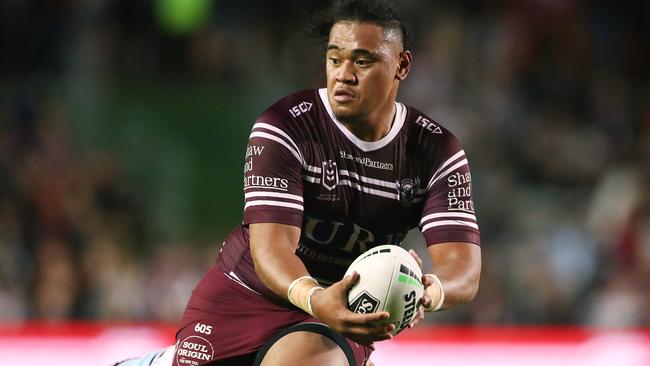 Moses Suli looms as a dangerman for the Rabbitohs on Friday night.