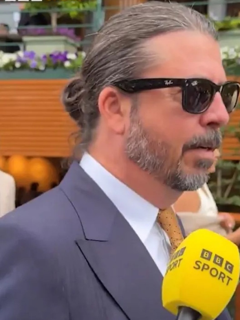 Dave Grohl cleans up nicely. Photo: Twitter, BBC Sport.