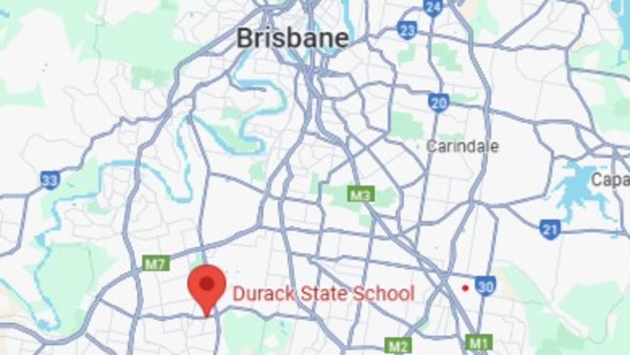 A two-year-old boy has been killed after being hit by a car at a school in the Brisbane suburb of Durack. Picture: Google Maps