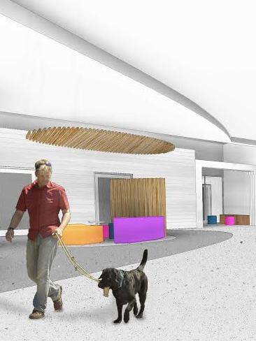 An artist’s impression of the new pet hotel planned for Adelaide Airport.