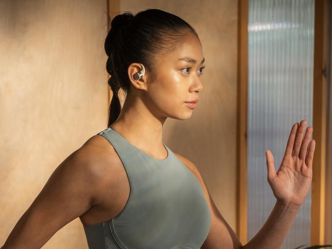 Shokz new OPENFIT earphones are built for those who don't want to miss the noises around them. Picture: Supplied