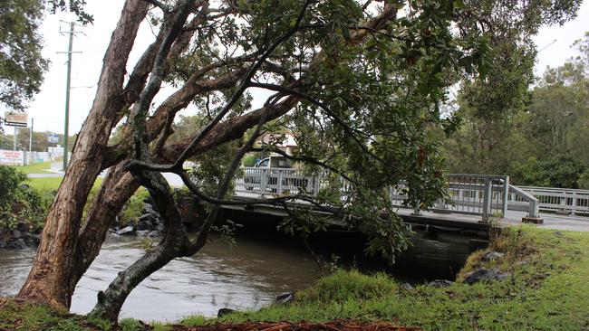 Heavy rains raised the flood level of Middle Arm Creek in Sawtell, forcing the evacuation of some residents along Boronia St.