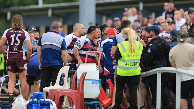 A brawl broke out at the Burleigh v Runaway Bay rugby finals on the Gold Coast. Photo: Scott Powick