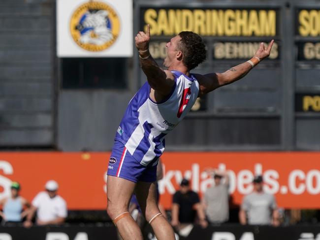 VAFA Division 1 footy: Oakleigh v Glen Eira. Oakleigh player Aaron Cloke. Picture: Valeriu Campan