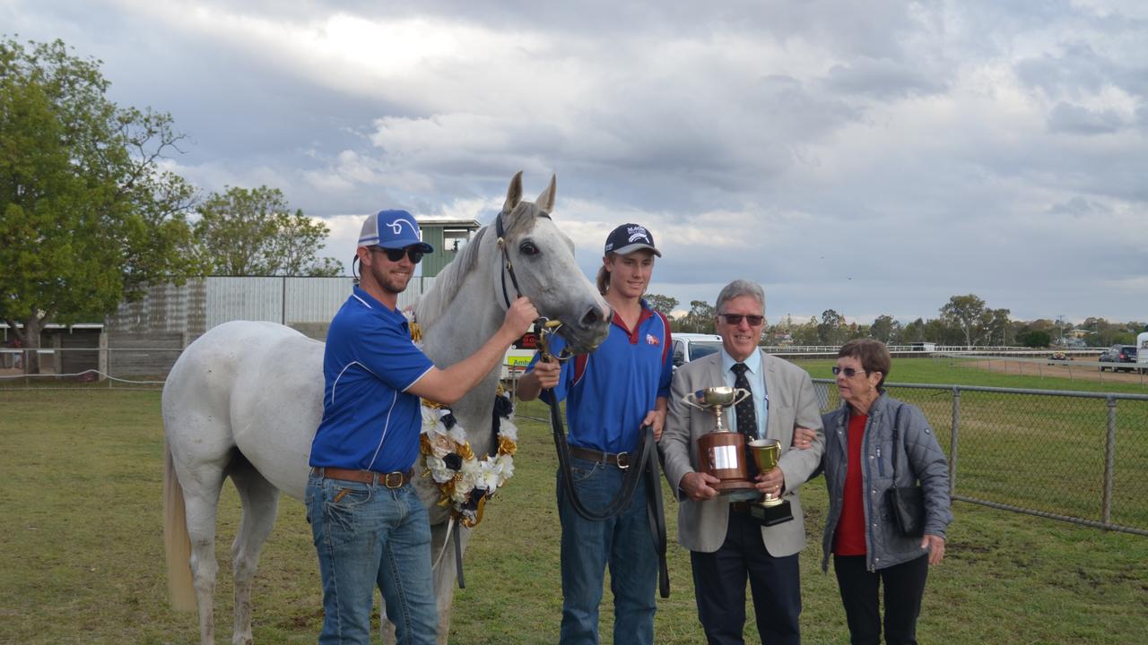 Rosie Posie with breeders and owners Michael Kelly and Valerie Kelly.