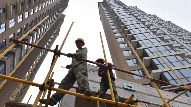 The recent China property boom sent the iron ore price spiralling upwards. Picture: AFP