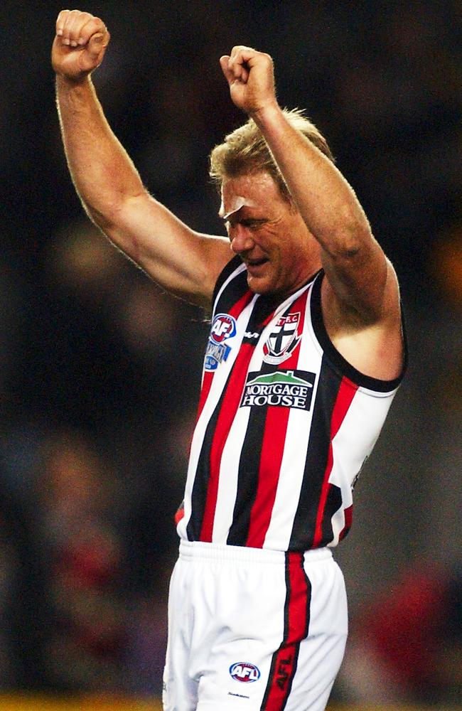 Burke at the Saints in 2003. Picture: AAP Image/Ryan Pierse