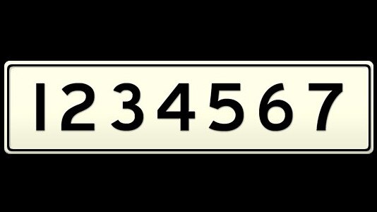 '1234567' plate from South Australia selling for $100K on Mr Plates. Picture: Mr Plates