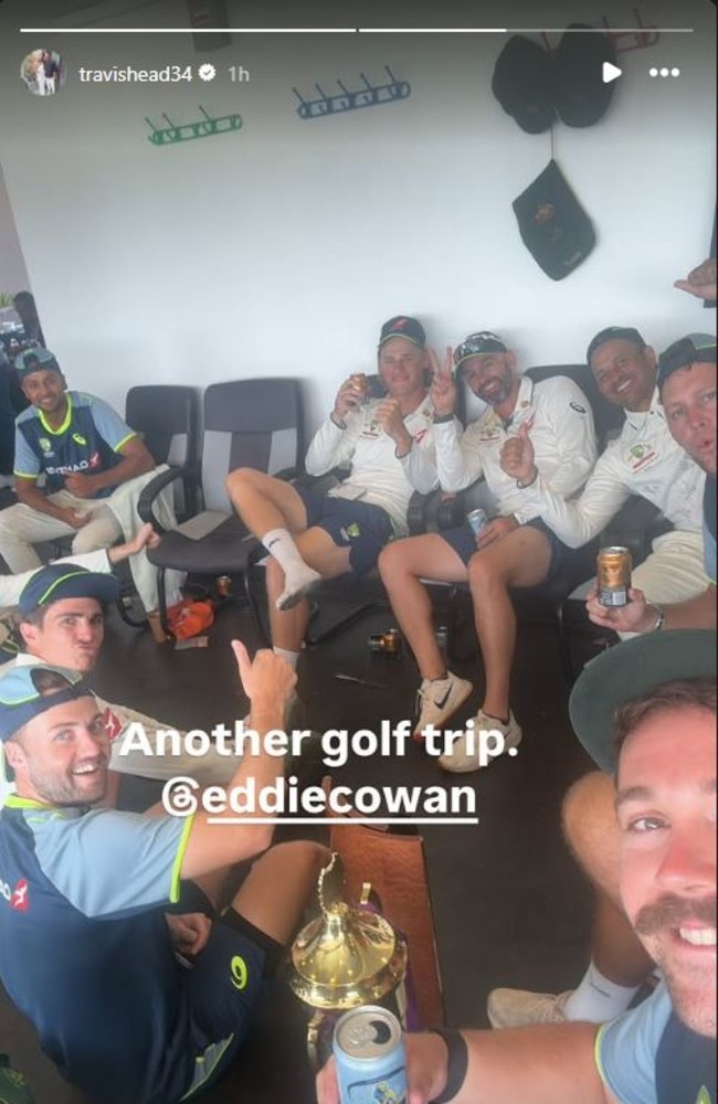 Travis Head had a cheeky jab back at Ed Cowan via Instagram.