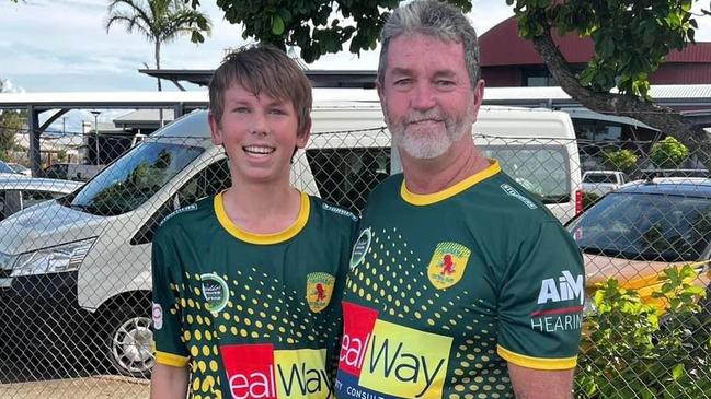 Bundaberg’s Best Sports Coach 2023: Paul Barlow with his youngest son Ky.