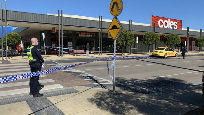 Rosebud Plaza was closed off. Picture: Jay Town