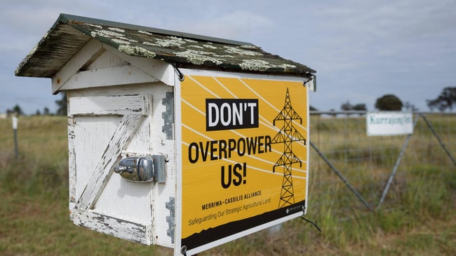 Landholders are protesting the new transmission infrastructure: Picture: Max Mason-Hubers