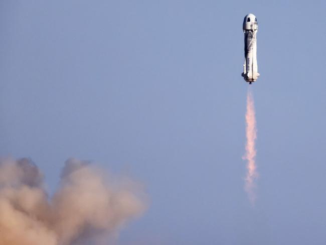 NS-18 is the second human spaceflight for the company owned by Amazon founder Jeff Bezos. Picture: AFP