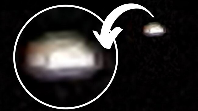 One of the glowing orb-like UFOs shot from the balcony of a Darwin apartment. Picture: Supplied