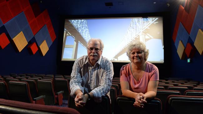 Dale Miinchow and Sally Marsden inside the BCC Cinemas Mackay for the International Film Festival. Picture: Lee Constable