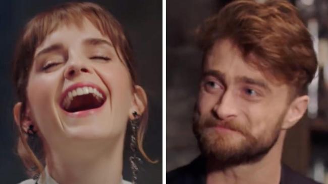 All grown up! Emma Watson and Daniel Radcliffe.