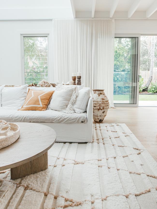 The Leona Ivory Beige Tribal Wool Shag Rug by Miss Amara is $450. Picture: supplied