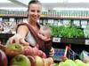  Leanne Field (0430121777) and five month old daughter Niamh from Drummoyne, shop for fruit and vegetables at Leichardt Fresh...