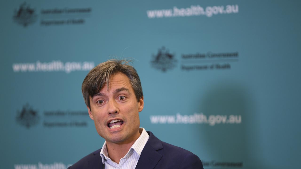 Deputy Chief Medical Officer Dr Nick Coatsworth. Picture: AAP