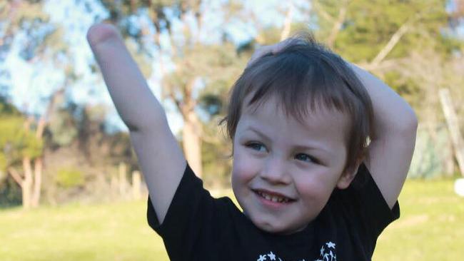 Logan, 4, is a Kmart Australia model. Picture: Supplied