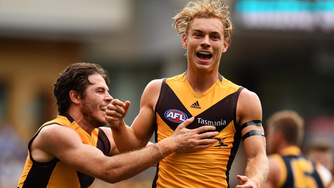 James Worpel was dominant against the Crows. Picture: Getty Images 