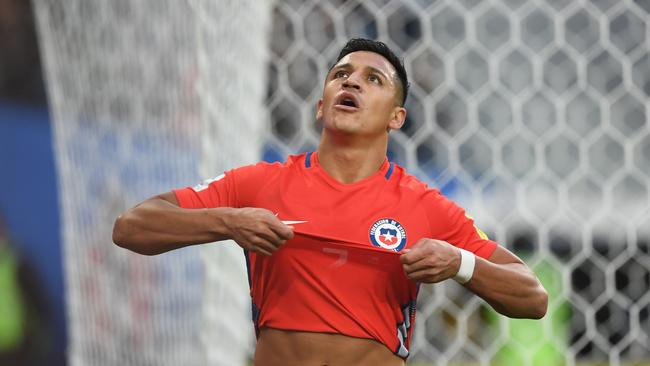 Chile's forward Alexis Sanchez.