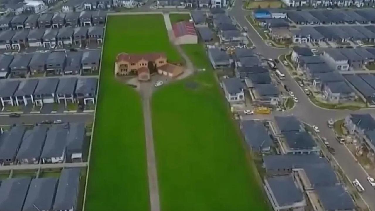 The Zammit family's home in Quakers Hill. Picture: Channel 7