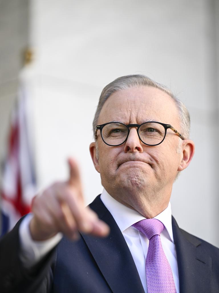 Anthony Albanese looks more confident than ever – and for good reason. Picture: NewsWire / Martin Ollman
