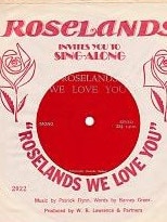 A copy of the jingle Roselands We Love You, recorded when the shopping centre was opened in 1965