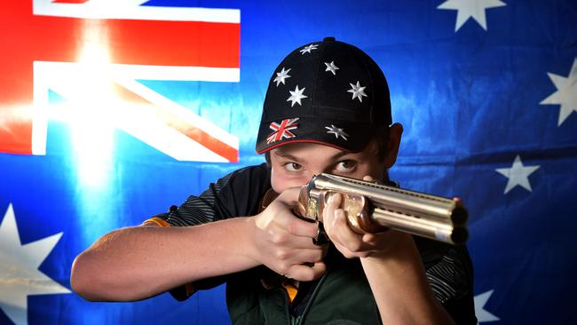 Mitchell Iles will now represent Australia in trap shooting. Picture: Adam Elwood