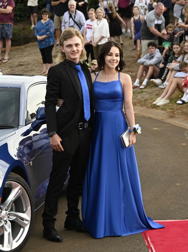 Highfields State Secondary college formal at Highfields Cultural Centre. Ryley Allen and Damon Andrews.