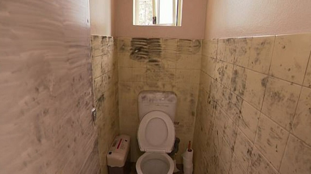 Fingerprint dust in the bathroom inside of a Kogarah dance studio, where the young girl was rescued from an alleged sexual assault.