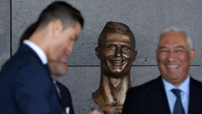 Probably the most famous sports statue, Cristiano Ronaldo.