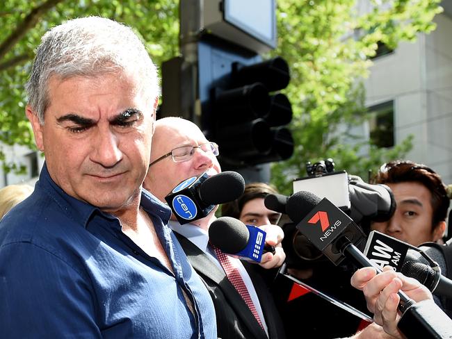 Bill Vlahos at the Melbourne Magistrates court. Picture: Nicole Garmston
