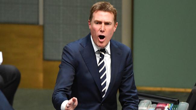 Attorney-General Christian Porter during Question Time in the House of Representatives at Parliament House in Canberra, Wednesday, July 31, 2019. (AAP Image/Mick Tsikas) NO ARCHIVING