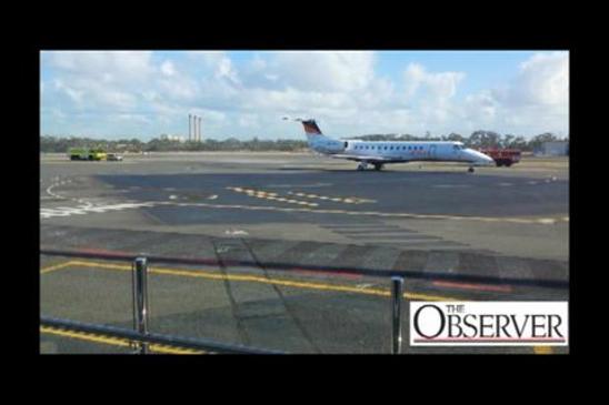 Gladstone aviation fire fighter demonstration